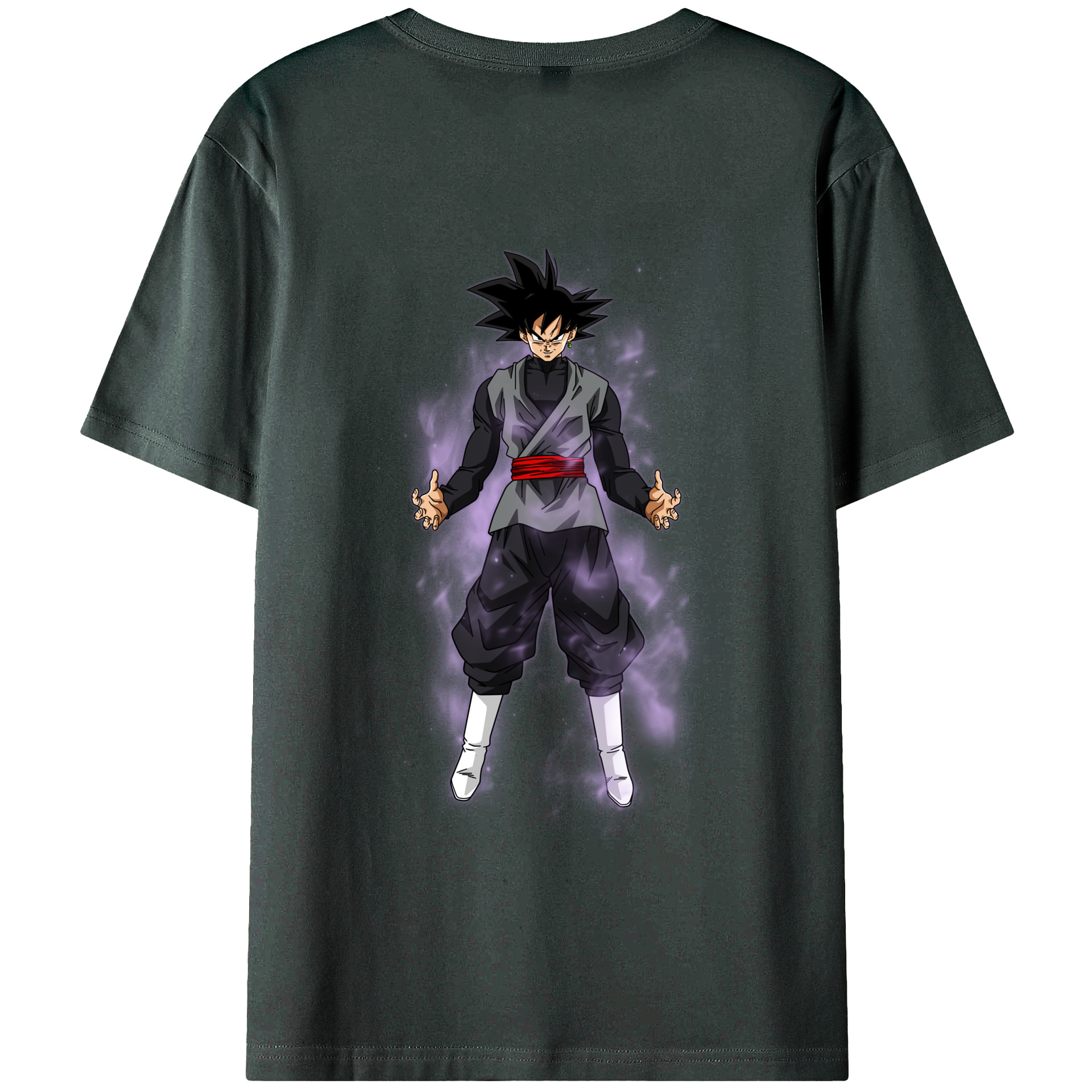 （画像用） ドラゴンボール ベジータ四世（Bejīta Yonsei）DRAGON BALL Vegeta IV 綿100％ メンズ半袖Tシャツ（バックプリント） 通気性
